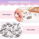 thumbnail image 2 of Paquete de 100 cuentas espaciadoras rondelle, 0.4 pulgadas/10mm cuentas sueltas de cristal de rhinestone checo [Púrpura Claro], 2 of 6