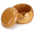 thumbnail image 4 of 6 Inch Yarn Storage Bowl, Circular Yarn Bowl, Decorative Manual Crafted Wooden for Knitting for Crochet, 4 of 5