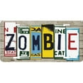thumbnail image 1 of Zombie Cut Style Metal License Plate, 1 of 2