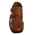 thumbnail image 5 of Josmo BoyS Dress Shoes  Hook and Loop Double Monk Strap Cap Toe Oxford Loafers (Little Kid Big Kid), Tan, Size: 13, 5 of 7