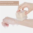 thumbnail image 3 of Bewildely Cepillo de ducha de mango largo, exfoliante para la espalda, cepillo desmontable para el cuerpo de la ducha, limpiador de piel de baño de mano Accesorios de baño Blanco Bewildely HA027020-01, 3 of 6