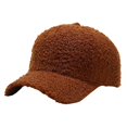 thumbnail image 1 of Gorra De Béisbol De Lana De Cordero Sintético Para Hombres Y Mujeres - Gorros Deportivos De Lana De Peluche Cálido Invierno Viajes Al Aire Libre, 1 of 5