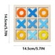 thumbnail image 4 of Juego de mesa infantil de tres en raya | Juguete educativo de madera | Juegos familiares para viajar en casa | Tamaño portátil: 14,5 cm x 14,5 cm, 4 of 5