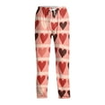thumbnail image 4 of Fgvctg Valentine's Day Pajamas for Men Lover Sleepwear Wide Leg Pajama Heart Print High Waisted Pjs Pants Oversized Fall Spring Drawstring Lounge Pants with Pockets Red 3XL, 4 of 6