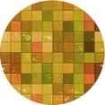 thumbnail image 1 of Ahgly Company Indoor Round Patterned Sedona Brown Area Rugs, 8' Round, 1 of 6