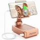 thumbnail image 1 of wonima11 Gifts for Women Girls, Bluetooth Speaker Phone Stand with Charging Function 360° Rotable Adjustable Cell Phone Holder with HD Surround Sound for Desk Fits All Phones,Tablet (Rose Gold), 1 of 1