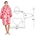 thumbnail image 4 of Wearable Blanket is Oversized Fluffy and Comfortable Plush Blanket，Warm Sherpa Sweatshirt，One Size for All, 4 of 4