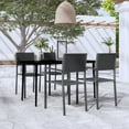 thumbnail image 1 of vidaXL 5 Piece Garden Dining Set Black, 1 of 5
