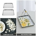 thumbnail image 3 of MRLESS 2pcs Stainless Steel Baking Tray Cookie Pan Rectangular Toaster Oven Pan Hot Pot Serving Tray Bakeware for Cooking Roasting, 3 of 6