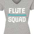 thumbnail image 4 of Inktastic Flute Squad Marching Band Women's V-Neck T-Shirt, 4 of 5