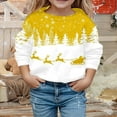 thumbnail image 7 of Boys Girls Christmas Sweatshirt Long Sleeve Crewneck Casual Santa Claus and Reindeer Print Pullover Sweatshirts 1-12 Years, 7 of 7