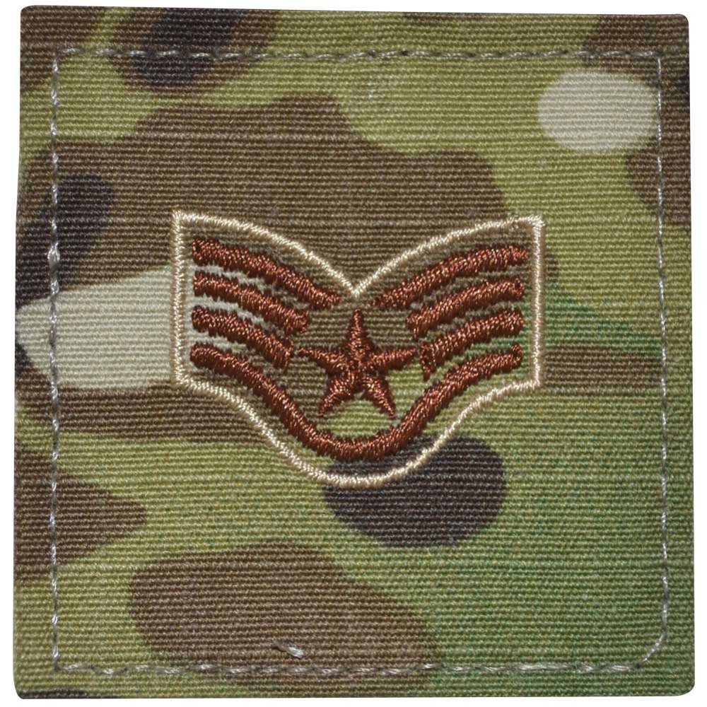 Air Force Staff Sergeant Rank OCP/Scorpion with Hook and Loop Walmart