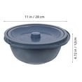 thumbnail image 2 of Phenofice Pot de Chambre PP avec Bords Arrondis pour Usage d'Urgence Gris Foncé Lot de 1, 2 of 6