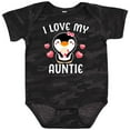 thumbnail image 3 of Inktastic I Love My Auntie with Cute Penguin and Hearts Girls Baby Bodysuit, 3 of 5