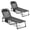 Black, variant on Patio Folding Chaise Lounge Chairs Set of 2,Outdoor Pool Lounge Chair with 4-Position Reclining Back,Breathable Mesh Seat for Beach