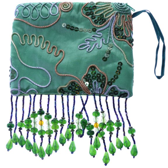 Mi Amore Floral Design Coin Purse Green/Multicolor