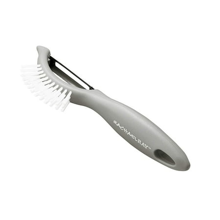 Vegetable Peeler And Brush 46884 Veg-a-Peel(r) 3-in-1 Tool Garlic Peeler, Sea Salt Gray, Three convenient tools in one: a vegetable peeler, eye picker and brush By Rachael Ray ()