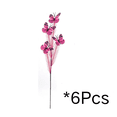 thumbnail image 2 of CuiLiyq 6 Pcs Artificial Butterfly Branche, Simulation Branch Stems with Fake Butterfly Floral Arrangement for Vase Filling Home Office Party Decoration (Hot Pink), 2 of 6