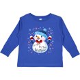 thumbnail image 3 of Inktastic Holiday Snowman Boys or Girls Long Sleeve Toddler T-Shirt, 3 of 5