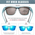 thumbnail image 3 of Gafas de Sol Peekaco Polarizadas UV400 para Usar sobre Anteojos para Hombre y Mujer, 3 of 7