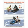 thumbnail image 3 of KFFKFF Portable Basketball Hoop with Adjustable Height, 10 ft Maximum, 48-inch Shatterproof Backboard for Indoor and Outdoor Play, Suitable for Kids and Adults in Schools, Parks, and Home Use, 3 of 9