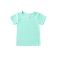 thumbnail image 5 of xiaxaixu Solid Color Short Sleeve Round Neck Pullover + High Waisted Pants, 5 of 5