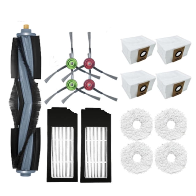 Bolsa de polvo para Ecovacs, cepillo principal, filtro Hepa, fregona, piezas de tela de limpieza Afortunado Sencillez