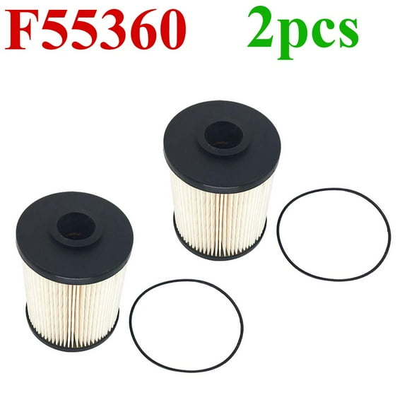 2PC For Dodge RAM 2500 3500 5.9L Cummins Turbo Diesel 2000-10 Fuel Filter F55360