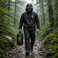 thumbnail image 2 of TIDEWE Rain Suit for Men and Women, Waterproof Breathable Lightweight 2 Piece Rainwear Set with Jacket and Pants for Outdoor Use, 2 of 9