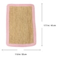 thumbnail image 2 of ELAYARD 1Ud Mantel Individual De Paja Tejida Rosa Con Protección Contra Calor Para Cocina Y Comedor, 2 of 6