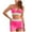Hot Pink, variant on Quealent High Waisted Bikini Sets for Women Tummy Control Swimsuits 3 Piece Bathing Suits Neon Swimwear with Skirt 2026 Black for Size M