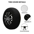 thumbnail image 2 of Goofa Halloween Pets Pumpkins Pattern Universal Tire Cover for Jeep, SUV, Truck, and Trailer – Waterproof, UV-Resistant,Easy to Install, Fits 14"-17" Tires-16 inch, 2 of 6