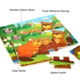 thumbnail image 3 of Feledorashia 12 Piece Wood Puzzles for Toddlers 1-3, Early Education Jigsaw Puzzles Toys Christmas Gifts for Boys and Girls, 3 of 5