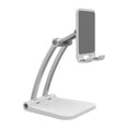 thumbnail image 2 of Soporte para teléfono y tableta, portátil, ergonómico, con clip telescópico para teléfono celular. Blanco, 2 of 9
