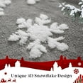 thumbnail image 2 of Christmas Throw Blanket - Grey Snowflake Design Soft Flannel & Cozy Fleece Blanket for Couch Bed - Sherpa Plush Winter Blanket for Women Girls Christmas Decor, 50x60 Inches, 2 of 4