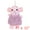 Pink, variant on Unique Bargains Chenille Cute Cartoon Elephant Plush Soft Absorbent Hand Towel Grey