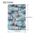 thumbnail image 3 of Rateoe Sea Marine And Lighthouse Pattern Passport Holder Wallet Leather Mulit-purpose Travel Wallet Credit Cards Case ,Passport Cover for Women Men-6.5 in, 3 of 5