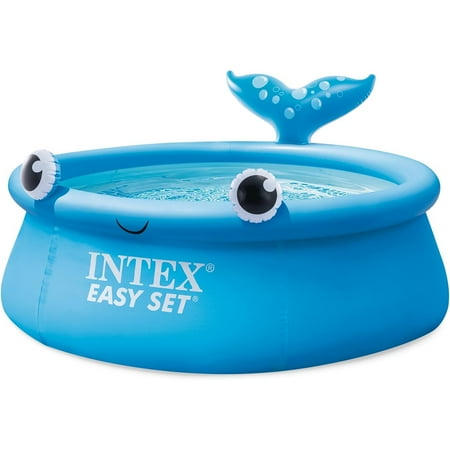 Jolly Whale Easy Set 6' x 20" Inflatable Pool for Kids