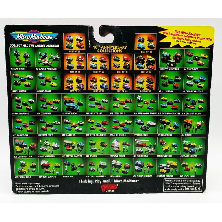 Micro Machines 10th Anniversary #35 Racers Vehicles Galoob 1996