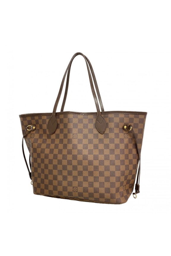 Pre-Owned Louis Vuitton Damier Neverfull MM Tote Bag N51105 Ebene (Women's)