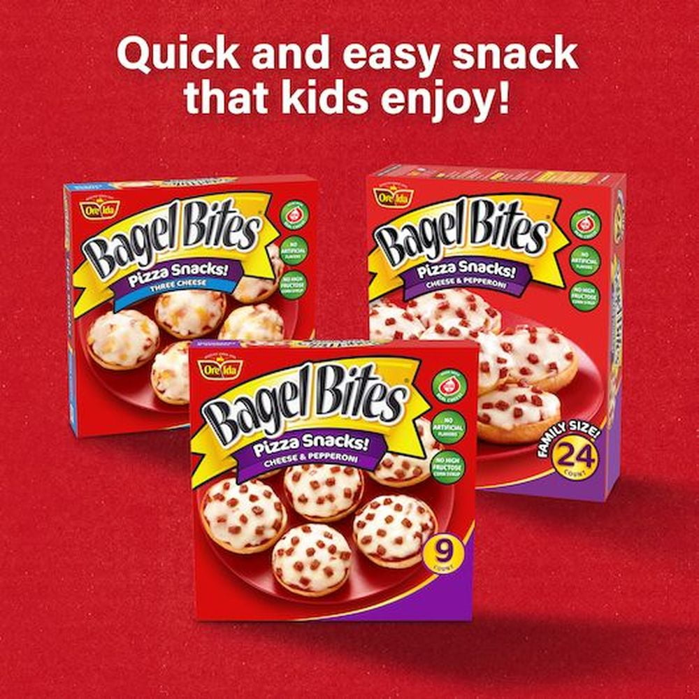 Heinz Pepperoni and Cheese Mini Bagel Bite - Appetizer, 7 Ounce -- 8 per case