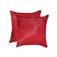 thumbnail image 1 of Natural Torino Geneva Color Cowhide Pillow | 2-Pack | 18"x18", 1 of 2