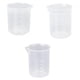 thumbnail image 1 of Vaso De Medición De Laboratorio De Plástico Transparente 3pcs 50/250 / 500ml Sunnimix Vaso de plástico, 1 of 8