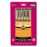 6 Packs: 6 ct. (36 total) Pigma Micron 01 Fine Line Pens
