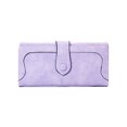 thumbnail image 2 of Monstrate Monedero largo para mujer con múltiples ranuras para tarjetas Manténgase organizado con estilo Bolso de cuero vintage diario Carteras violeta claro, 2 of 6