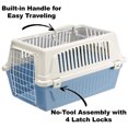thumbnail image 4 of Ferplast Atlas Open 22 Inch Dual Open Travel Small Pet Carrier, Light Blue, 4 of 6