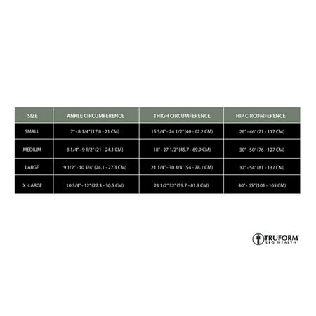 TRUFORM TruSheer Pantyhose 20-30mmHg (Beige) Medium