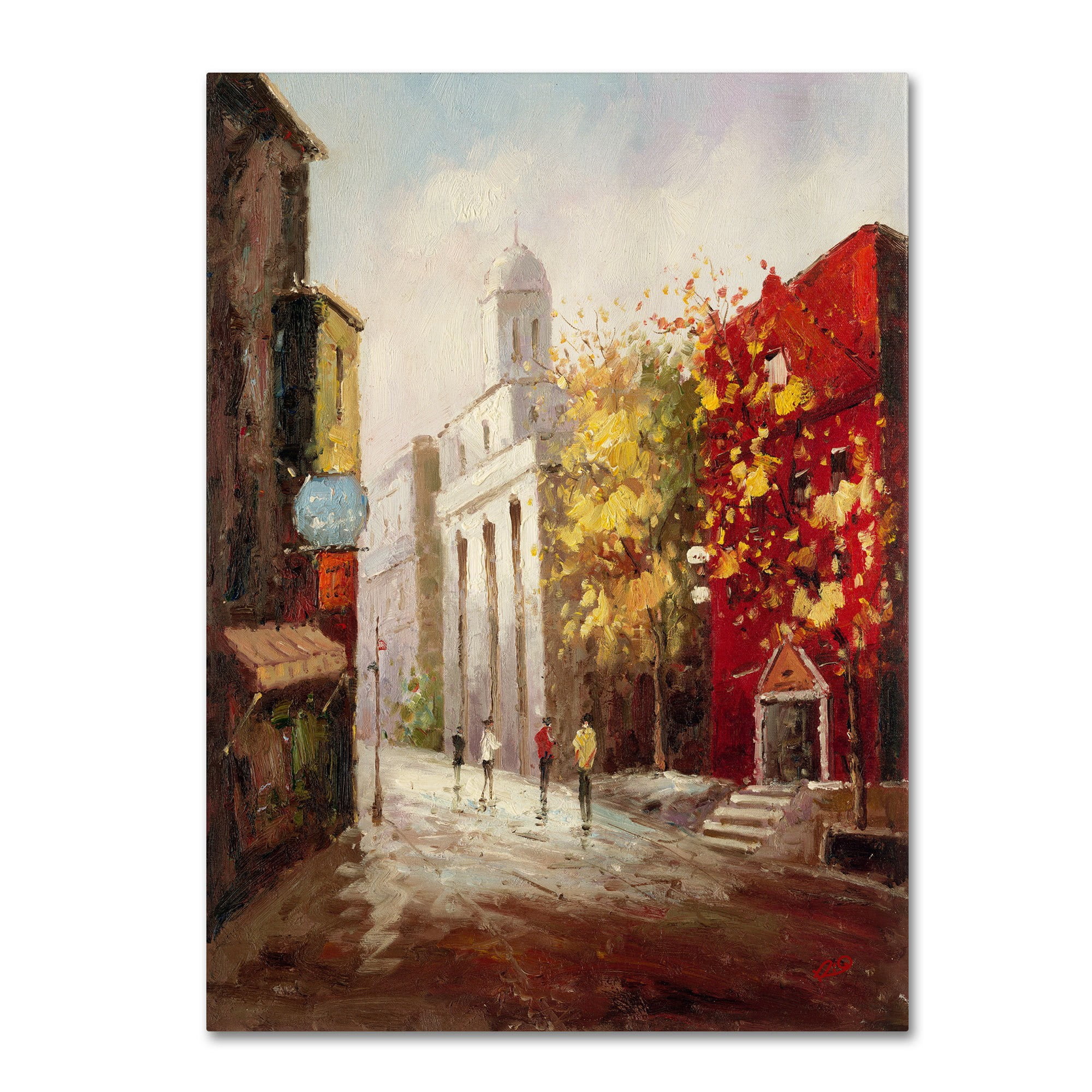 Trademark Fine Art "Sunday Morning in Bari Italy" Canvas Art by Rio