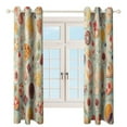 thumbnail image 3 of Cartoon Cake Curtains Aesthetic Envrionmental Friendly Picture, Living Room Bedroom Window Drapes 2 Panel Set, 3 of 5