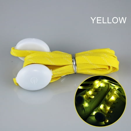 

absuyy Luminous shoelaces on Clearance- LED Luminous Shoelaces Imitation Nylon Fluorescent Shoelaces
